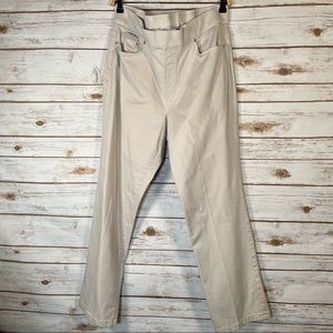 Plus | Light Tan/ Beige Khaki Cargo like Pants with All Around Slimming | Size18